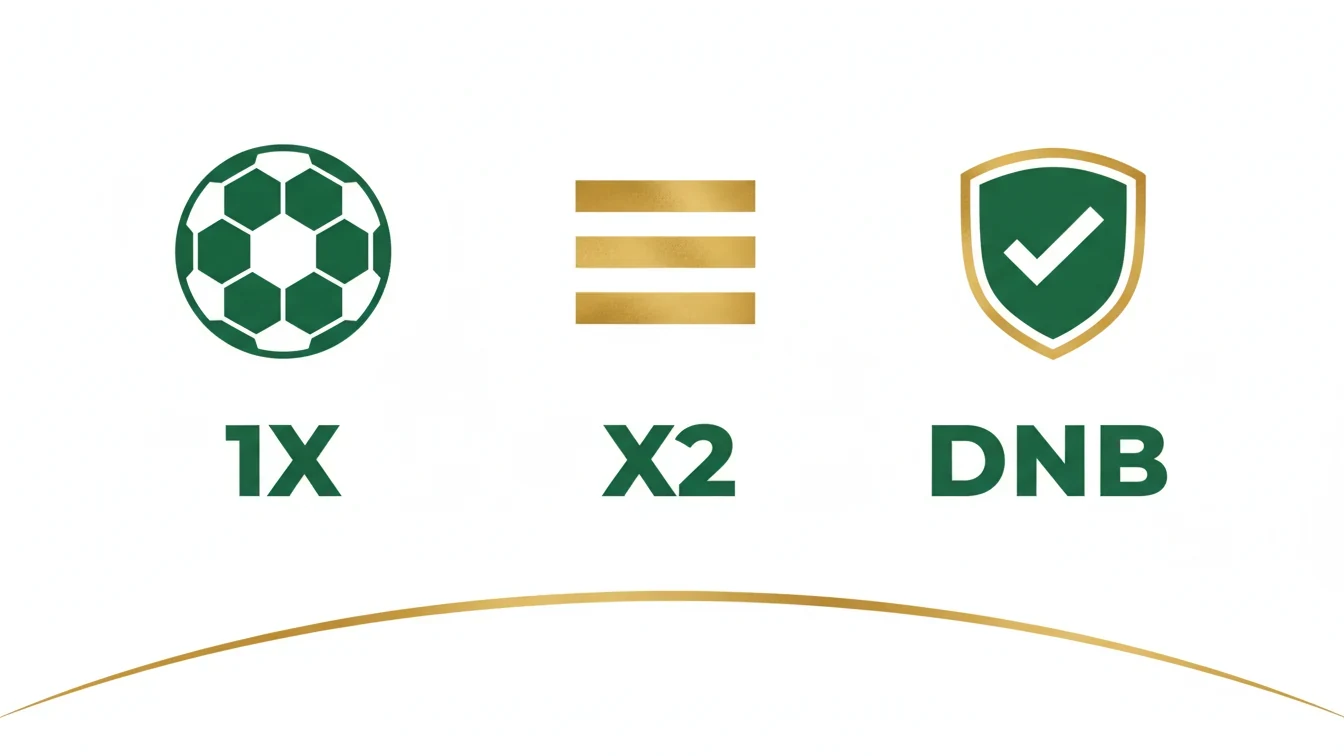 Illustration af dobbeltchance og draw no bet markeder