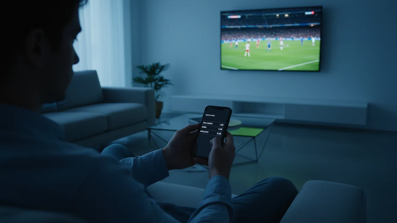 Live betting interface med odds der opdateres i realtid